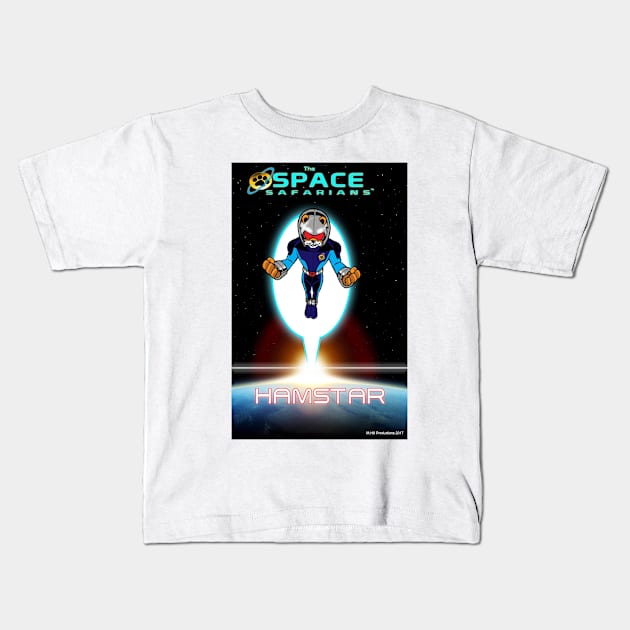 The Space Safarians- Hamstar Kids T-Shirt by DocNebula